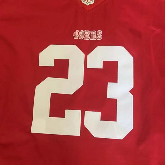 Christian Mccaffrey Signed 49ers Nike Scarlet Game Player Jersey NFL - Picture 6 of 10